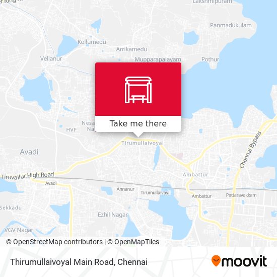 Thirumullaivoyal Main Road map