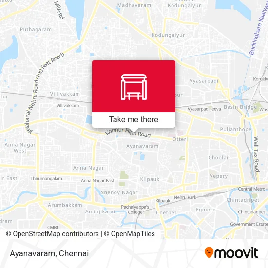 Ayanavaram map