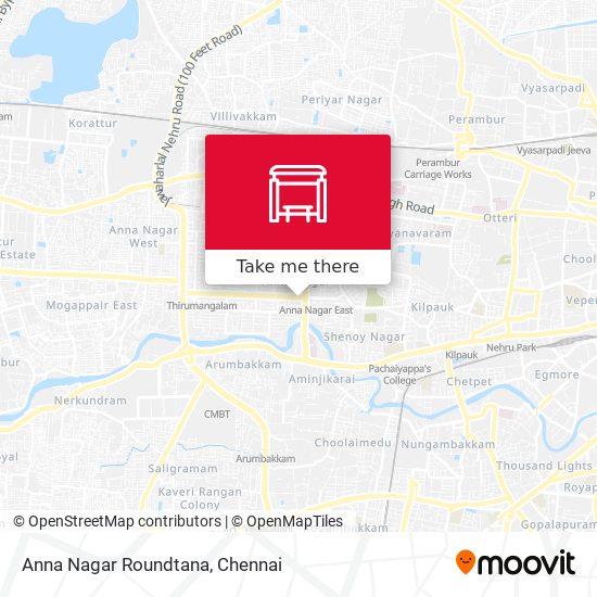 Anna Nagar Roundtana map