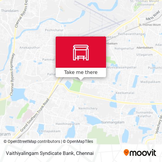 Vaithiyalingam Syndicate Bank map