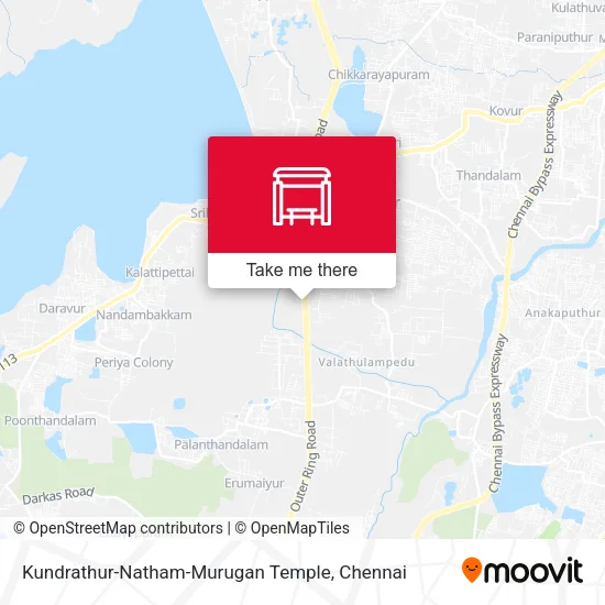 Kundrathur-Natham-Murugan Temple map