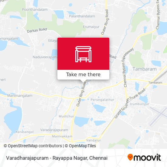 Varadharajapuram - Rayappa Nagar map