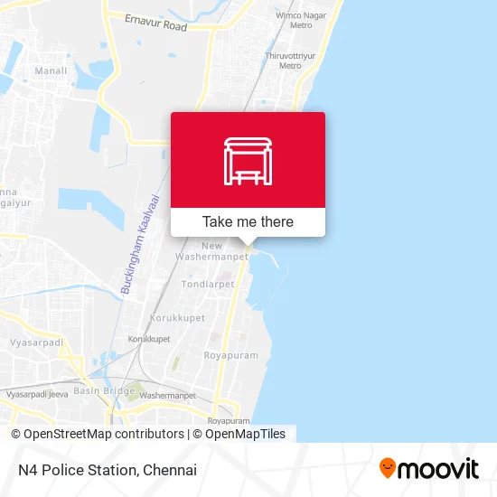 N4 Police Station map