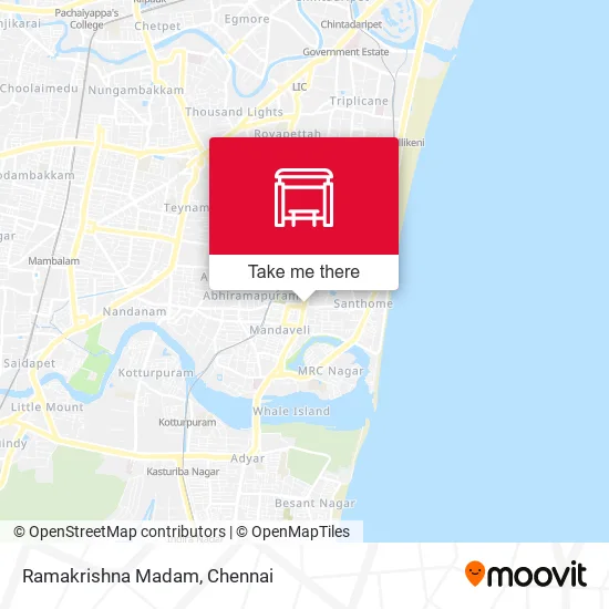 Ramakrishna Madam map