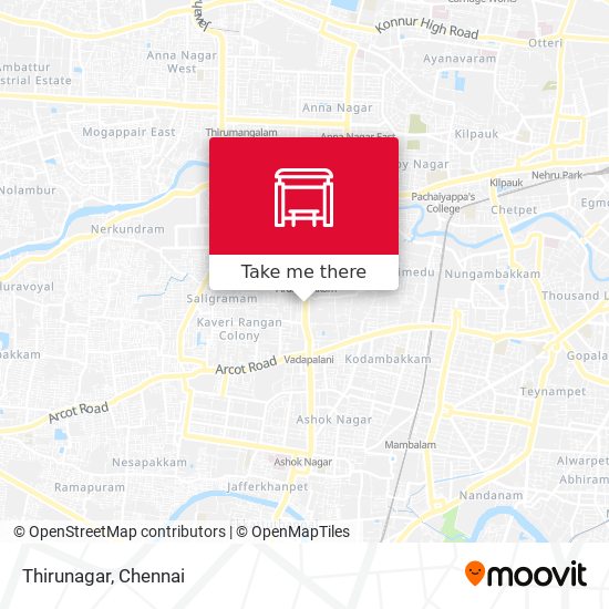 Thirunagar map