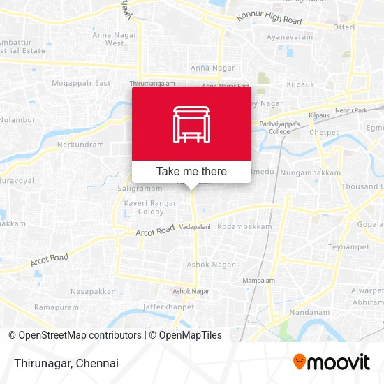 Thirunagar map