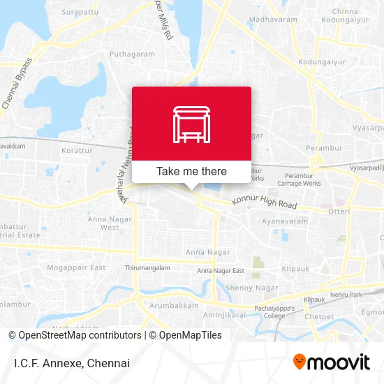 I.C.F. Annexe map