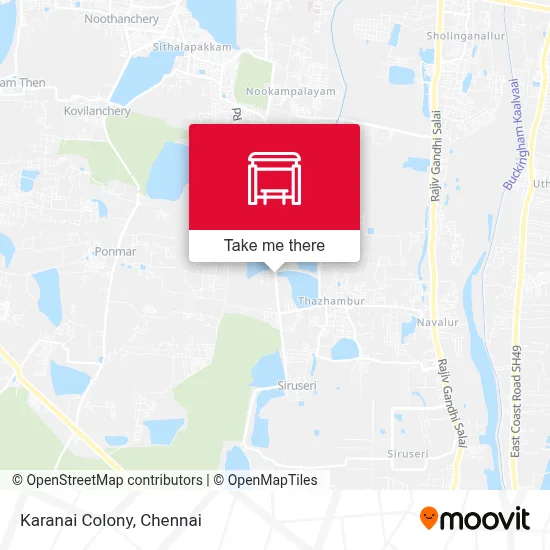 Karanai Colony map