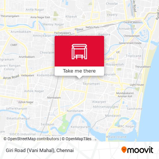 Giri Road (Vani Mahal) map