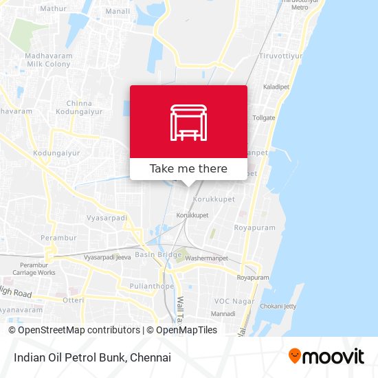 Indian Oil Petrol Bunk map