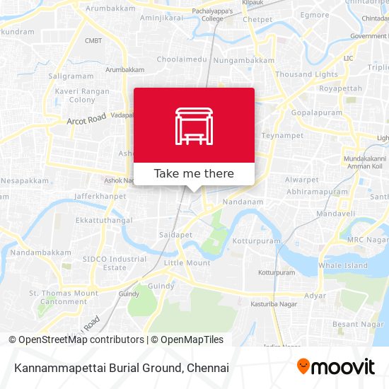 Kannammapettai Burial Ground map