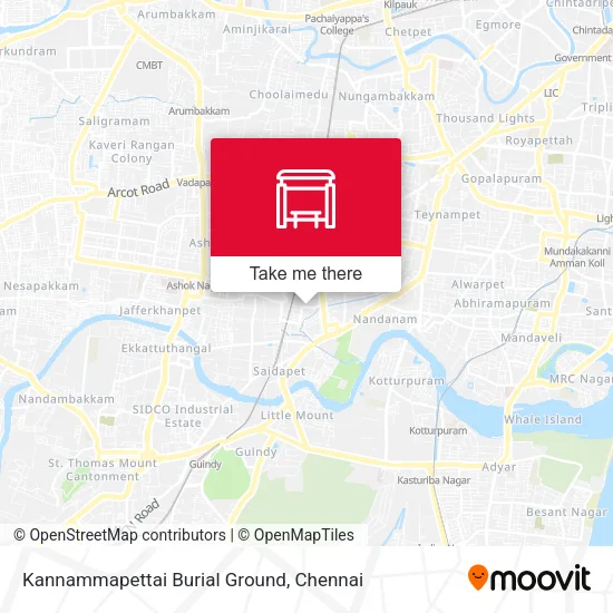 Kannammapettai Burial Ground map