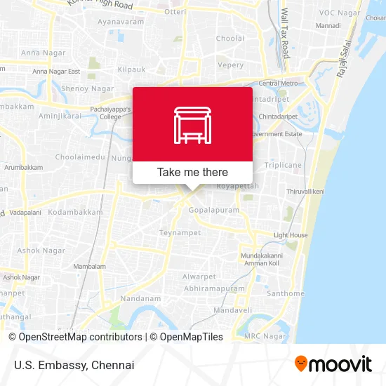 U.S. Embassy map