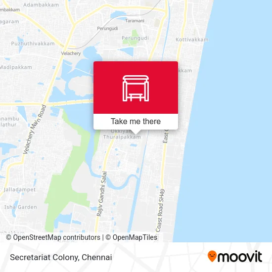 Secretariat Colony map