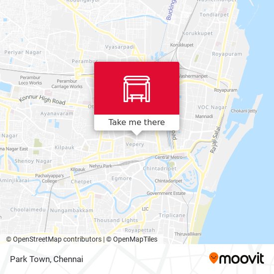 Park Town Chennai Map How To Get To Park Town In Chennai By Bus, Train Or Metro?