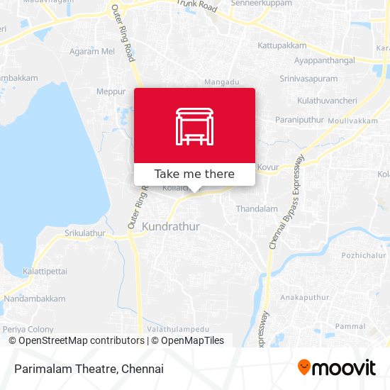 Parimalam Theatre map