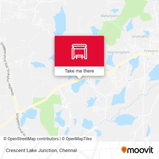 Crescent Lake Junction map