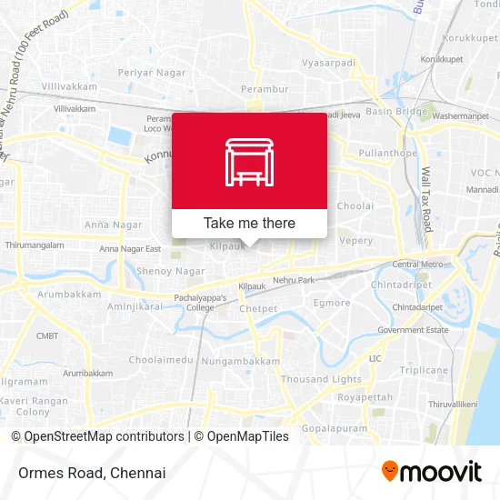 Ormes Road map