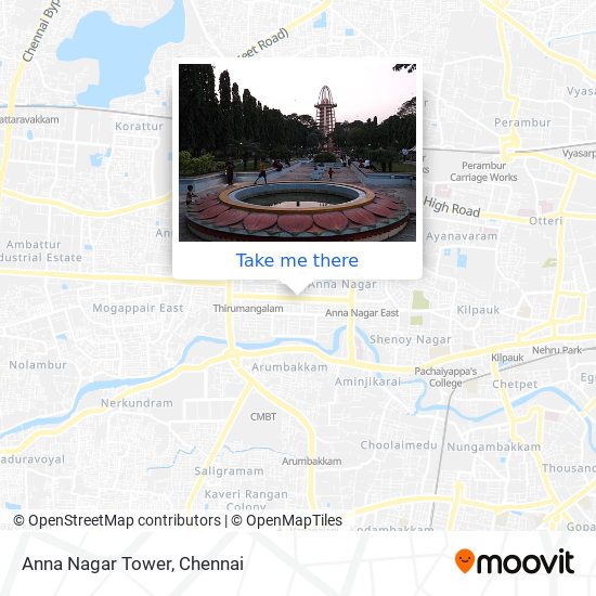 Anna Nagar Tower map