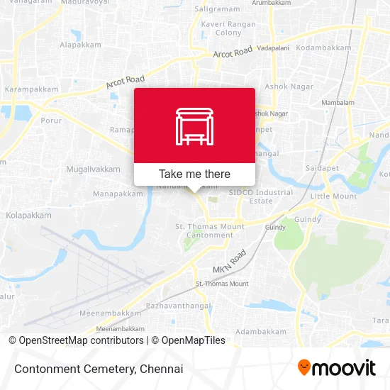 Contonment Cemetery map