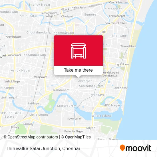 Thiruvallur Salai Junction map