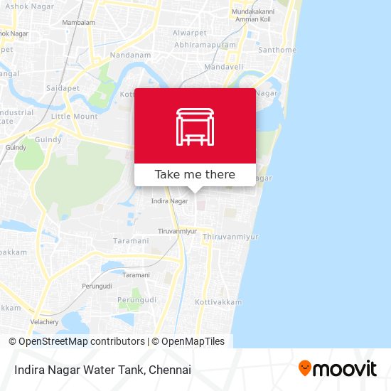 Indira Nagar Water Tank map