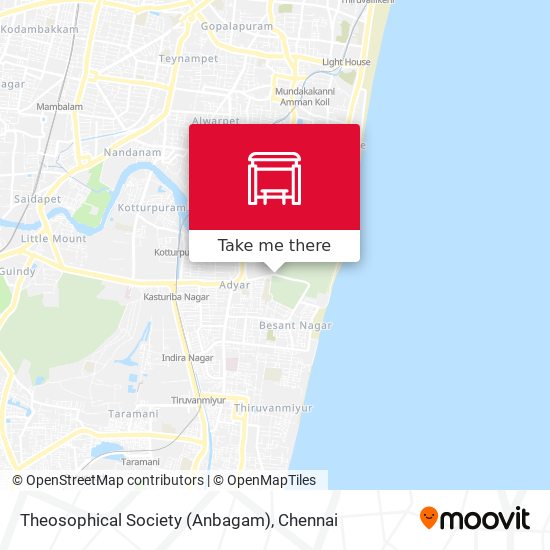 Theosophical Society (Anbagam) map