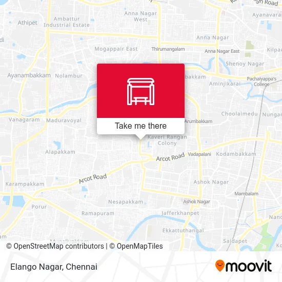 Elango Nagar map