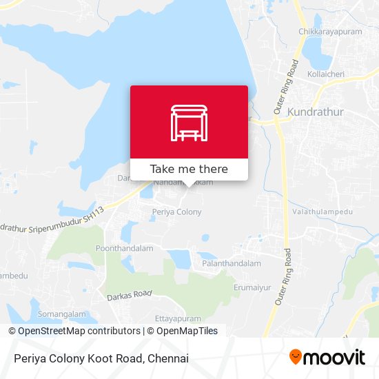 Periya Colony Koot Road map