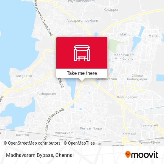 Madhavaram Bypass map