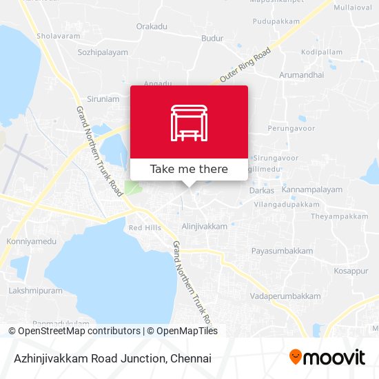 Azhinjivakkam Road Junction map