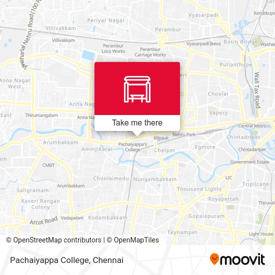 Pachaiyappa College map