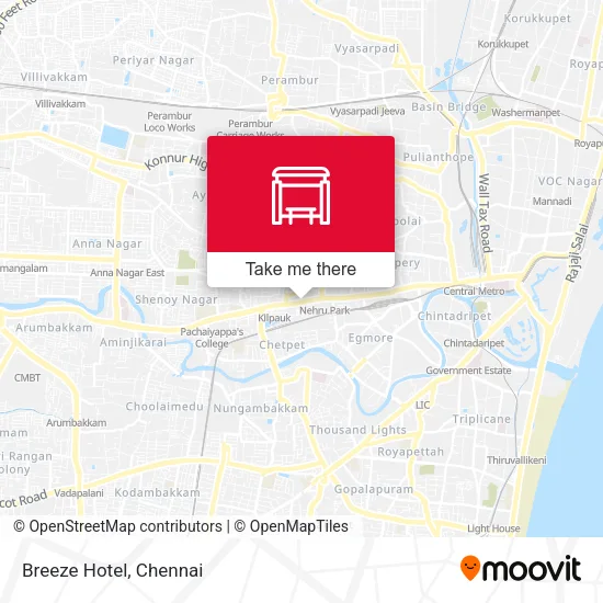 Breeze Hotel map