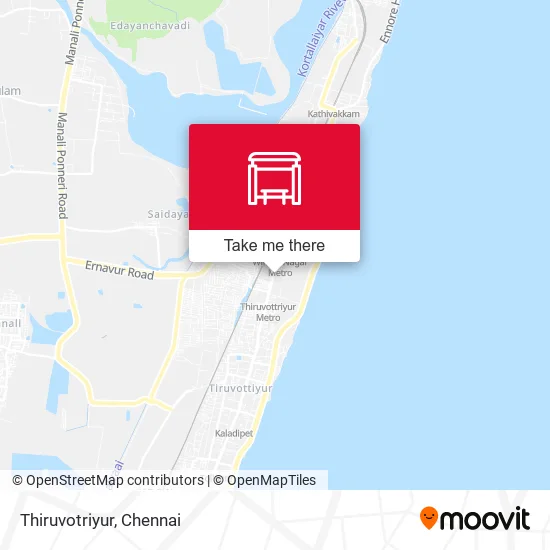 Thiruvotriyur map