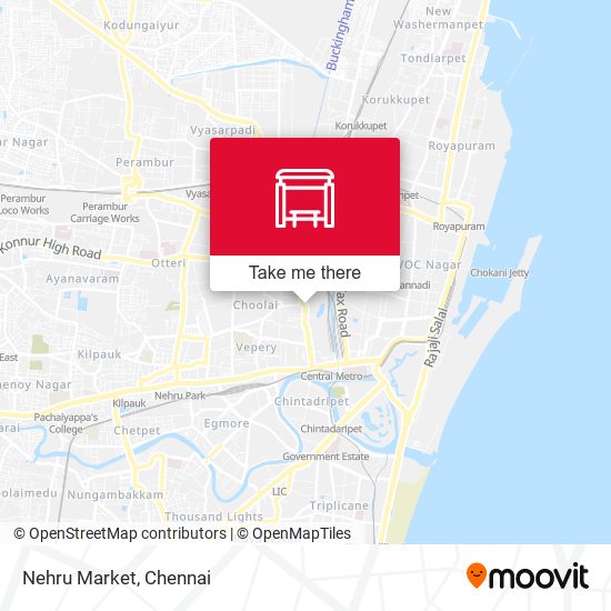 Nehru Market map