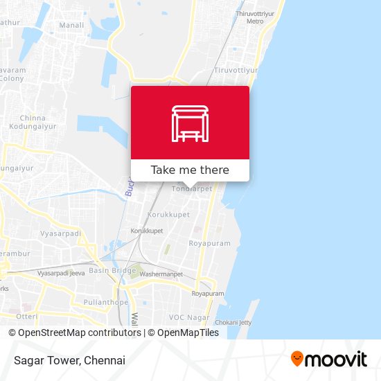 Sagar Tower map