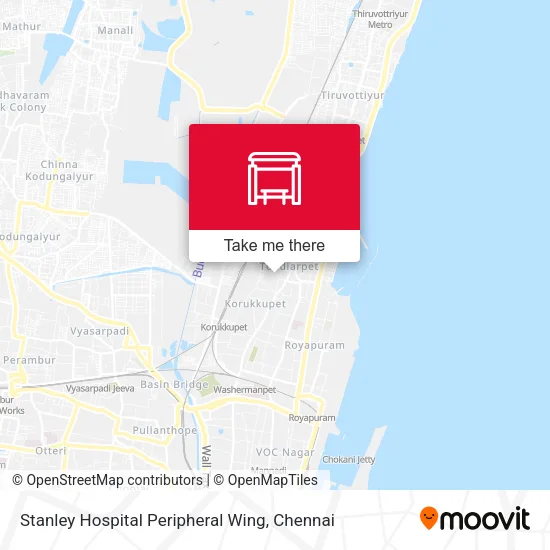 Stanley Hospital Peripheral Wing map