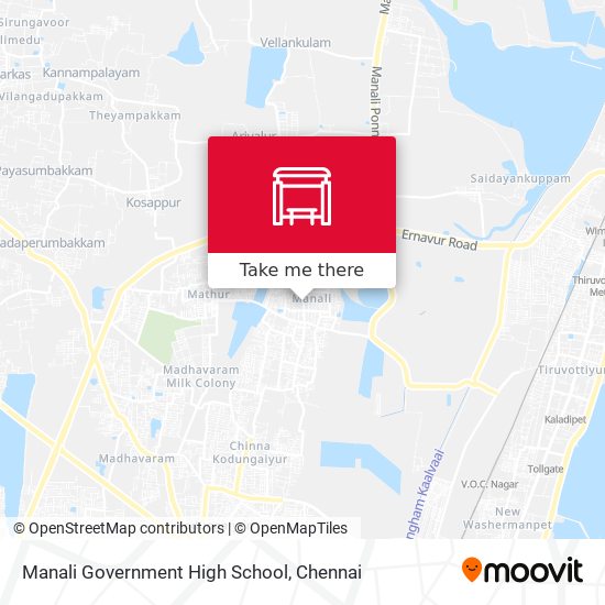 Manali Government High School map
