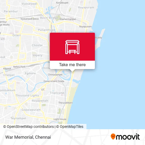 War Memorial map