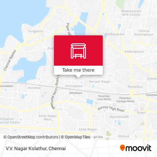 V.V. Nagar Kolathur map