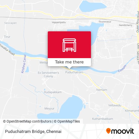 Puduchatram Bridge map