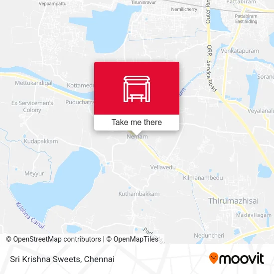 Sri Krishna Sweets map