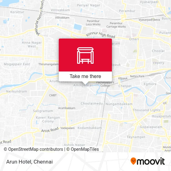 Arun Hotel map