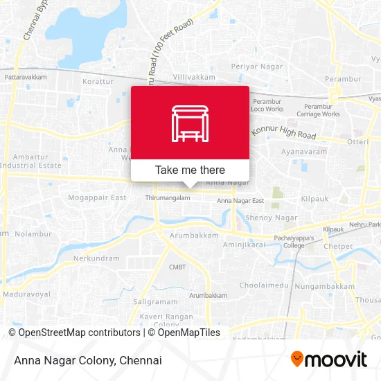 Anna Nagar Colony map