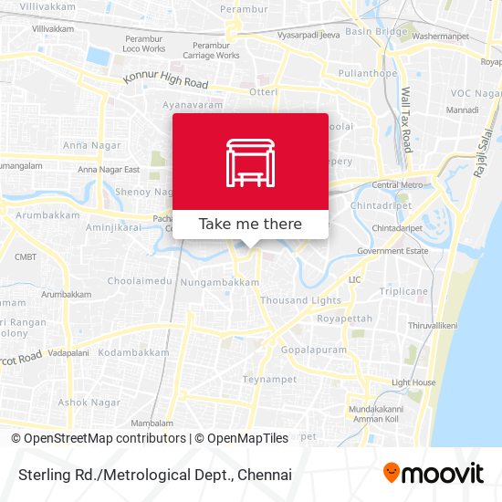 Sterling Rd. / Metrological Dept. map
