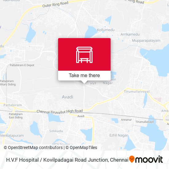 H.V.F Hospital map