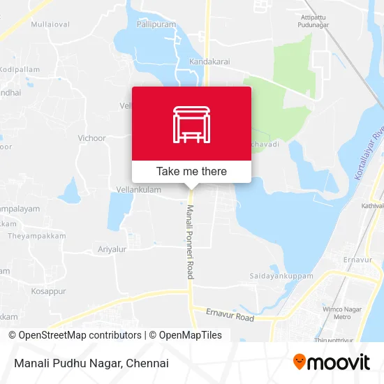 Manali Pudhu Nagar map