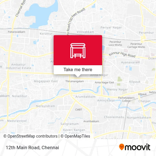 12th Main Road map