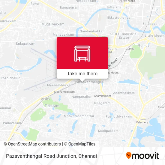 Pazavanthangal Road Junction map