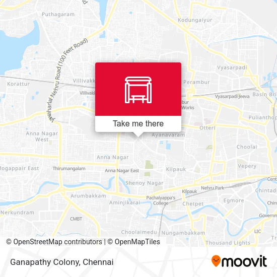 Ganapathy Colony map